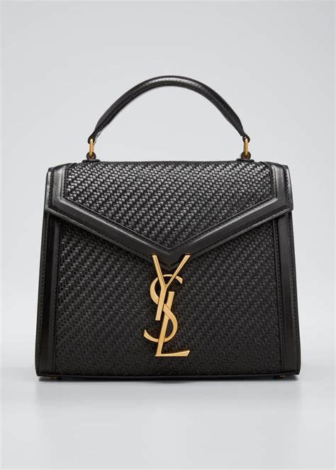 cassandra ysl woven leather mini top-handle bag|Saint Laurent Cassandra YSL Woven Leather Mini Top.